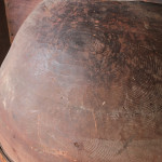 George III Barrel Back Corner Cupboard with Original Paint