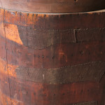 George III Barrel Back Corner Cupboard with Original Paint