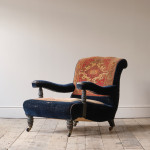 19th century Country House Carpet Open Armchair by CVS