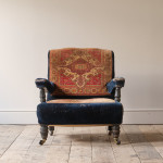 19th century Country House Carpet Open Armchair by CVS
