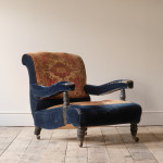 19th century Country House Carpet Open Armchair by CVS