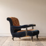 19th century Country House Carpet Open Armchair by CVS
