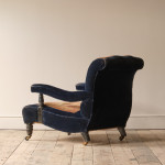 19th century Country House Carpet Open Armchair by CVS