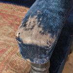 19th century Country House Carpet Open Armchair by CVS