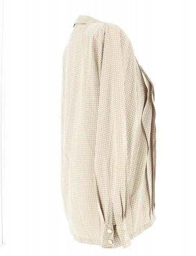 Louis Féraud Brown Skirt with White Spots Size 38
