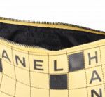 Chanel Beige Quilted Leather Crossword Pochette