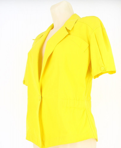 Thierry Mugler yellow suit jacket