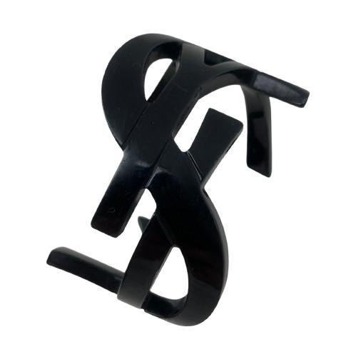 Saint Laurent Black Cassandre Bracelet