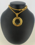 1995 Chanel Gold Mirror Necklace