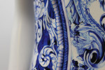 Roberto Cavalli Blue And Withe Dress