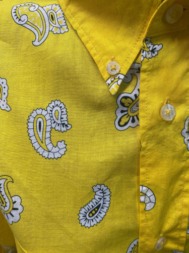 Etro yellow cotton shirt