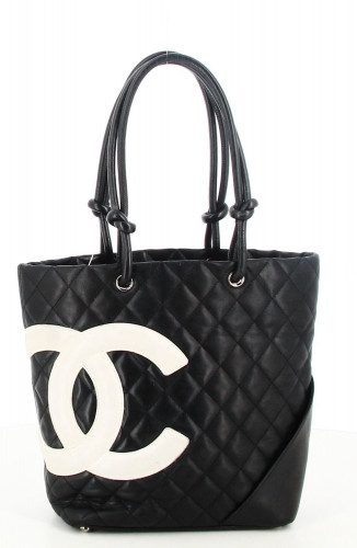 2003 Chanel Cambon Handbag Tote Line 
