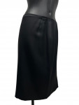 Chanel Black Satin Skirt