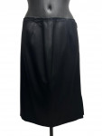 Chanel Black Satin Skirt