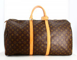 1985 Louis Vuitton Keepall 55 Monogram Canvas Travel Bag
