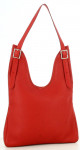 Hermès Red Taurillon Clemence Massai Shoulder Bag