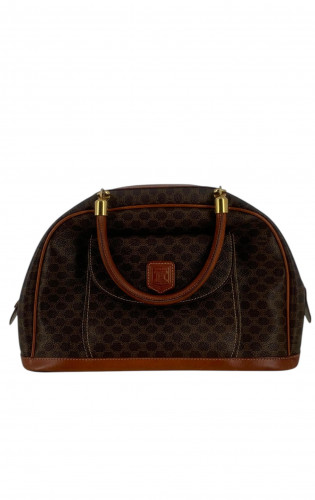 Celine Macadam Coated Canvas Handbag