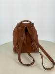 Gucci Leather Bamboo Drawstring Backpack