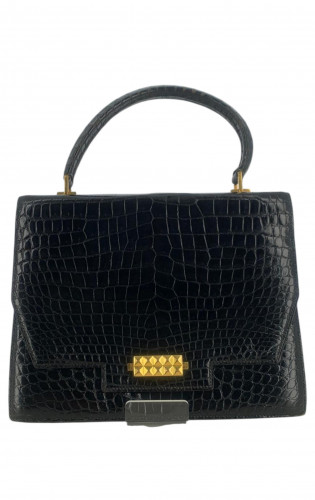 Sac Hermes Croco Noir
