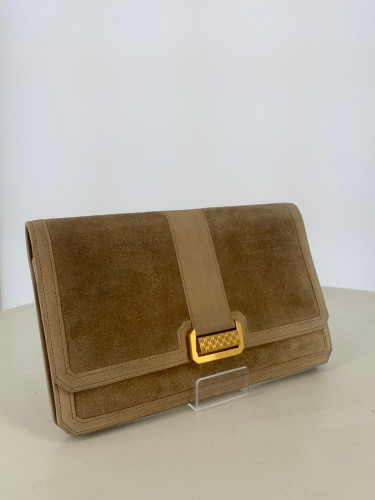 Pochette Hermes Daim Beige