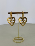 Chanel heart earrings