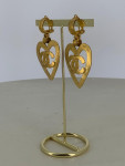 Chanel heart earrings