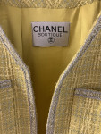 Chanel Spring 1997 lime Green tweed jacket size 40
