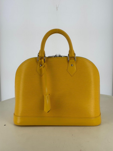 Alma Yellow Epi leather