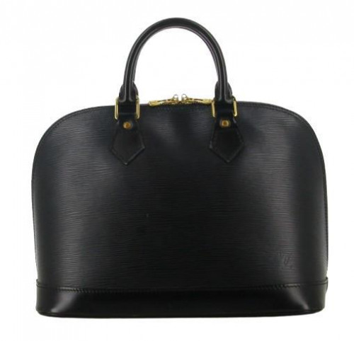1996 Louis Vuitton Black Epi Leather Alma