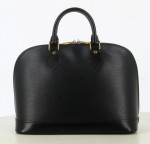 1996 Louis Vuitton Black Epi Leather Alma