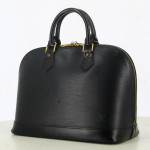 1996 Louis Vuitton Black Epi Leather Alma