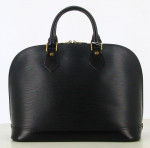1996 Louis Vuitton Black Epi Leather Alma