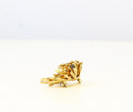 1966 Brooch Gold Toned Christian Dior with purple stone