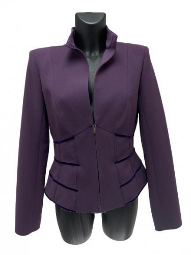 Mugler Purple Wool Jacket