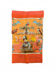 Orange Hermès silk scarf
