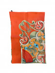 Orange Hermès silk scarf

