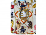 Hermès white silk scarf with patterns
