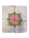 Hermès pink silk scarf with patterns
