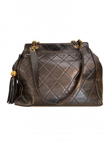 1994's Chanel Quilted Lambskin Tassel Chain Shoulder Bag