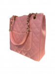 2004 Chanel LeatherCaviar Petite Shopping Tote
 Pink Grained 
