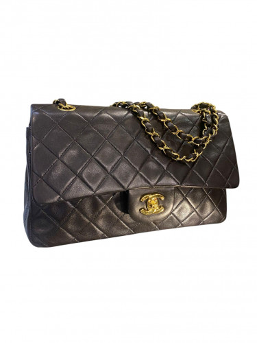 1991 Chanel Small Classic Lambskin Double Flap Bag