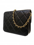 2020 Mini Chanel Zirconium Lambskin Clutch With Chain