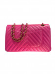 2015 Chanel Chevron Lambskin Double Flap Bag
