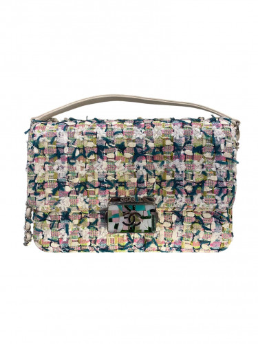 2018 Chanel Tweed Beauty Lock Flap Bag