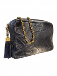 1986 Chanel CC Quilted Lambskin Tassel Camera Bag