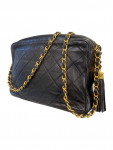 1986 Chanel CC Quilted Lambskin Tassel Camera Bag