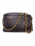 1986 Chanel CC Quilted Lambskin Tassel Camera Bag