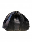 Gucci Suede and Black Leather Bag
