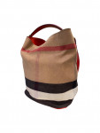 Burberry Red Leather Shoulder Bag 
