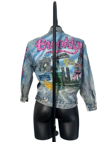 Tony Alamo "Brooklyn" Denim Jacket with Strass